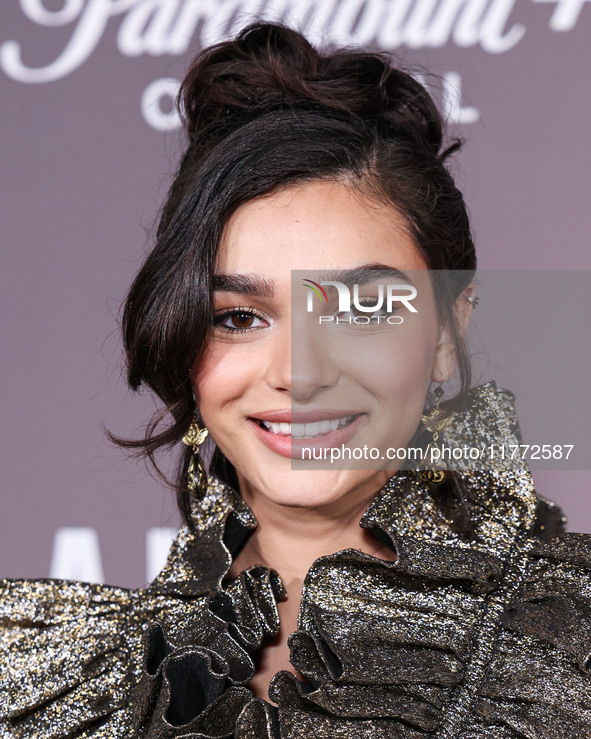 Paulina Chavez arrives at the Los Angeles Premiere Of Paramount+'s Original Series 'Landman' Season 1 held at the Paramount Theatre at Param...