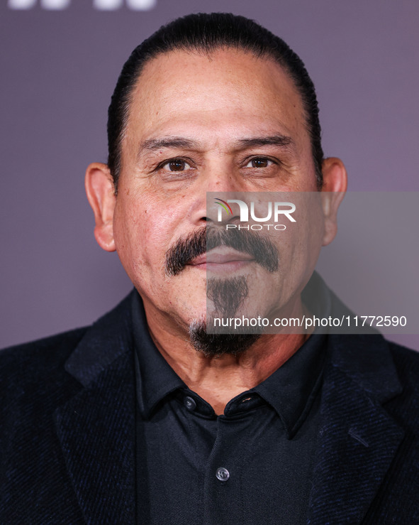 Emilio Rivera arrives at the Los Angeles Premiere Of Paramount+'s Original Series 'Landman' Season 1 held at the Paramount Theatre at Paramo...