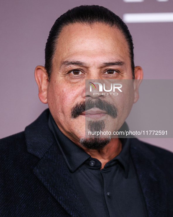 Emilio Rivera arrives at the Los Angeles Premiere Of Paramount+'s Original Series 'Landman' Season 1 held at the Paramount Theatre at Paramo...