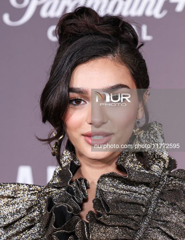 Paulina Chavez arrives at the Los Angeles Premiere Of Paramount+'s Original Series 'Landman' Season 1 held at the Paramount Theatre at Param...