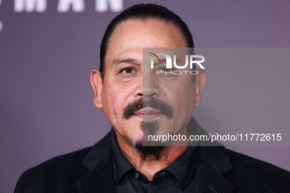 Emilio Rivera arrives at the Los Angeles Premiere Of Paramount+'s Original Series 'Landman' Season 1 held at the Paramount Theatre at Paramo...