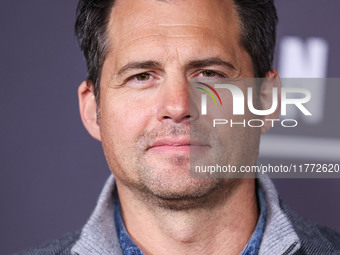 Kristoffer Polaha arrives at the Los Angeles Premiere Of Paramount+'s Original Series 'Landman' Season 1 held at the Paramount Theatre at Pa...