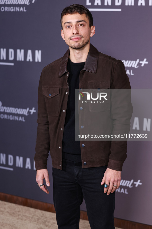 Octavio Rodriguez arrives at the Los Angeles Premiere Of Paramount+'s Original Series 'Landman' Season 1 held at the Paramount Theatre at Pa...