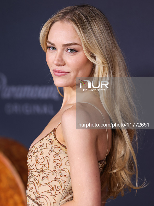 Michelle Randolph arrives at the Los Angeles Premiere Of Paramount+'s Original Series 'Landman' Season 1 held at the Paramount Theatre at Pa...