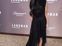 Demi Moore wearing Erdem arrives at the Los Angeles Premiere Of Paramount+'s Original Series 'Landman' Season 1 held at the Paramount Theatr...