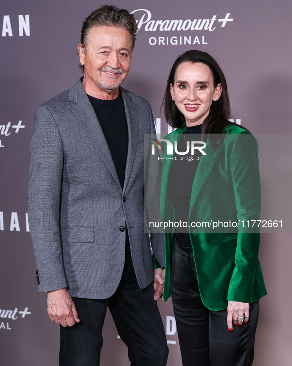 Mark Collie and wife Tammy Stewart arrive at the Los Angeles Premiere Of Paramount+'s Original Series 'Landman' Season 1 held at the Paramou...