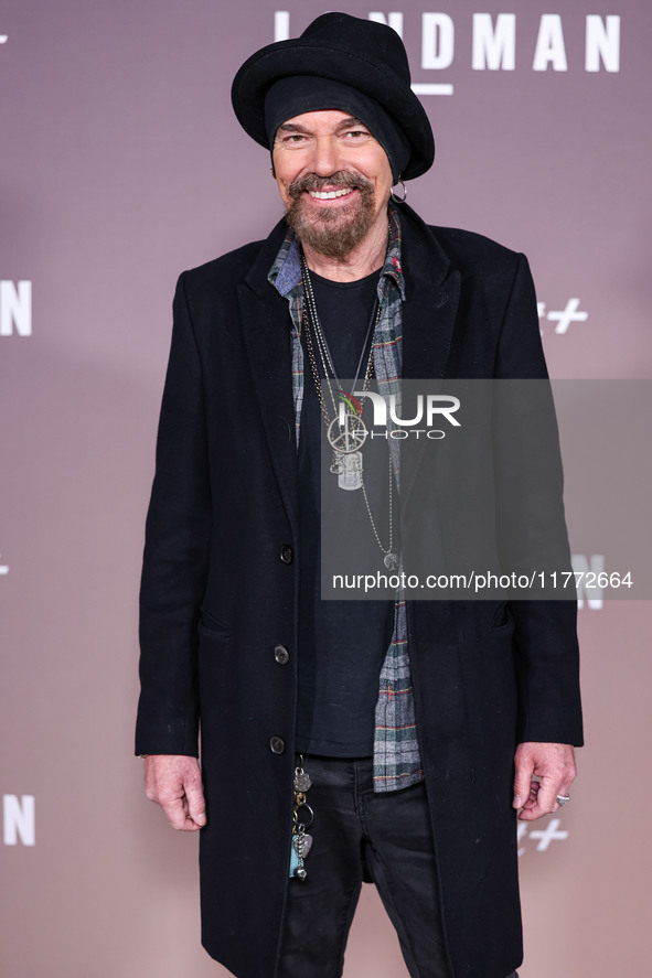 Billy Bob Thornton arrives at the Los Angeles Premiere Of Paramount+'s Original Series 'Landman' Season 1 held at the Paramount Theatre at P...