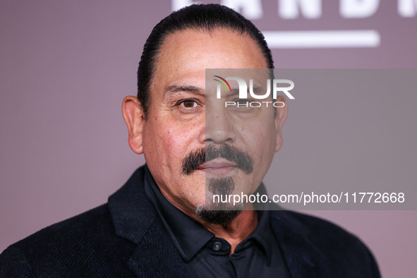 Emilio Rivera arrives at the Los Angeles Premiere Of Paramount+'s Original Series 'Landman' Season 1 held at the Paramount Theatre at Paramo...