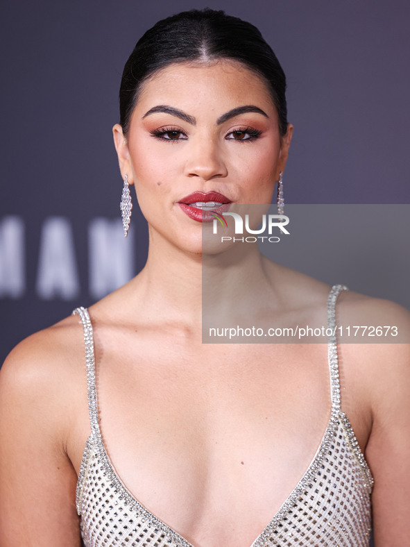 Paola Andino arrives at the Los Angeles Premiere Of Paramount+'s Original Series 'Landman' Season 1 held at the Paramount Theatre at Paramou...