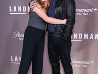 Kate Johnson and father Bart Johnson arrive at the Los Angeles Premiere Of Paramount+'s Original Series 'Landman' Season 1 held at the Param...