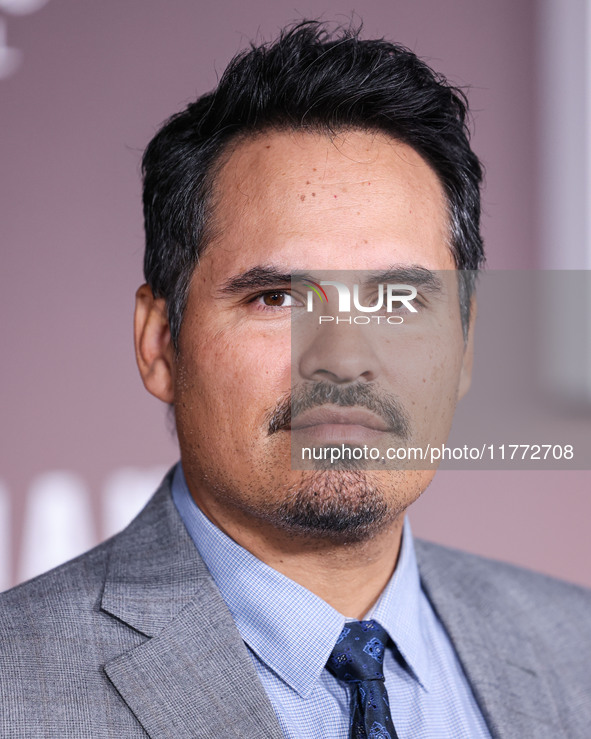 Michael Pena arrives at the Los Angeles Premiere Of Paramount+'s Original Series 'Landman' Season 1 held at the Paramount Theatre at Paramou...