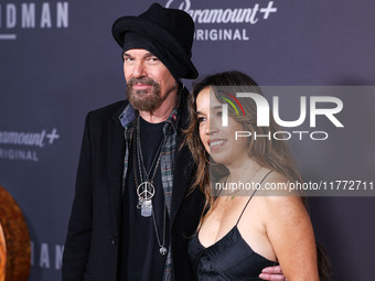 Billy Bob Thornton and wife Connie Angland arrive at the Los Angeles Premiere Of Paramount+'s Original Series 'Landman' Season 1 held at the...