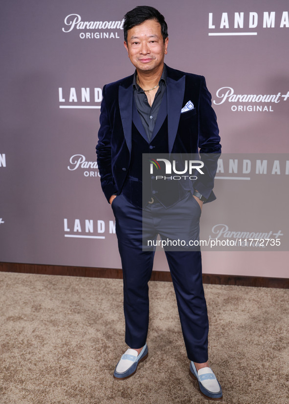 Michael Tow arrives at the Los Angeles Premiere Of Paramount+'s Original Series 'Landman' Season 1 held at the Paramount Theatre at Paramoun...