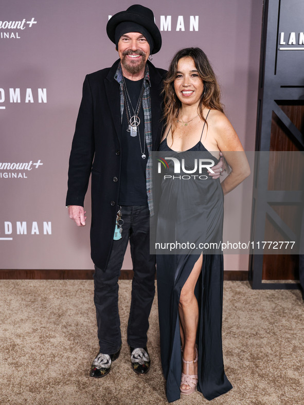 Billy Bob Thornton and wife Connie Angland arrive at the Los Angeles Premiere Of Paramount+'s Original Series 'Landman' Season 1 held at the...