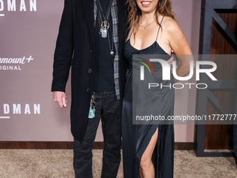 Billy Bob Thornton and wife Connie Angland arrive at the Los Angeles Premiere Of Paramount+'s Original Series 'Landman' Season 1 held at the...