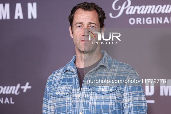 Colin Ferguson arrives at the Los Angeles Premiere Of Paramount+'s Original Series 'Landman' Season 1 held at the Paramount Theatre at Param...