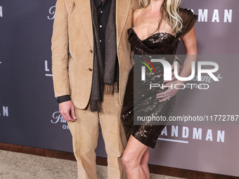 Hayes MacArthur and wife Ali Larter arrive at the Los Angeles Premiere Of Paramount+'s Original Series 'Landman' Season 1 held at the Paramo...