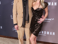 Hayes MacArthur and wife Ali Larter arrive at the Los Angeles Premiere Of Paramount+'s Original Series 'Landman' Season 1 held at the Paramo...