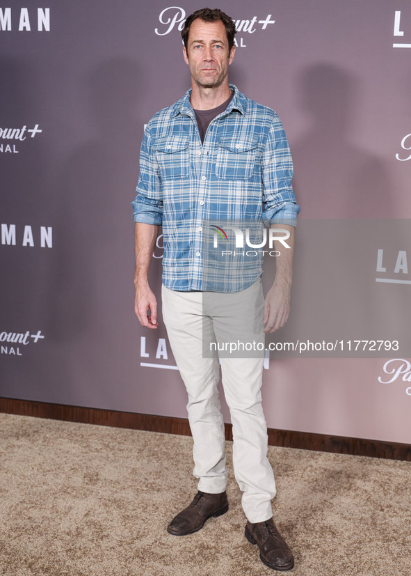 Colin Ferguson arrives at the Los Angeles Premiere Of Paramount+'s Original Series 'Landman' Season 1 held at the Paramount Theatre at Param...