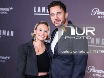 Erin Clyde and K.C. Clyde arrive at the Los Angeles Premiere Of Paramount+'s Original Series 'Landman' Season 1 held at the Paramount Theatr...