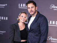 Erin Clyde and K.C. Clyde arrive at the Los Angeles Premiere Of Paramount+'s Original Series 'Landman' Season 1 held at the Paramount Theatr...