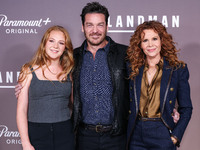 Kate Johnson, Bart Johnson and Robyn Lively arrive at the Los Angeles Premiere Of Paramount+'s Original Series 'Landman' Season 1 held at th...