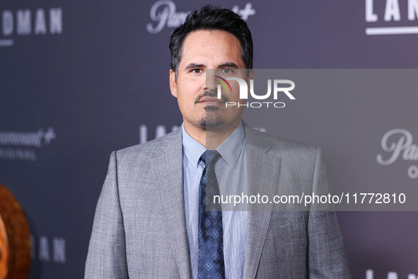 Michael Pena arrives at the Los Angeles Premiere Of Paramount+'s Original Series 'Landman' Season 1 held at the Paramount Theatre at Paramou...