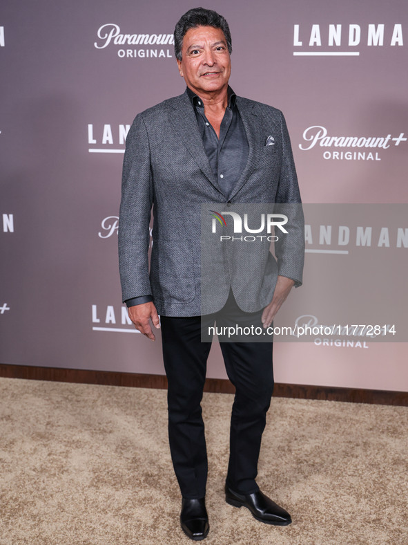 Gil Birmingham arrives at the Los Angeles Premiere Of Paramount+'s Original Series 'Landman' Season 1 held at the Paramount Theatre at Param...