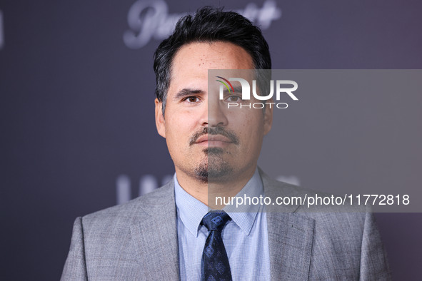 Michael Pena arrives at the Los Angeles Premiere Of Paramount+'s Original Series 'Landman' Season 1 held at the Paramount Theatre at Paramou...