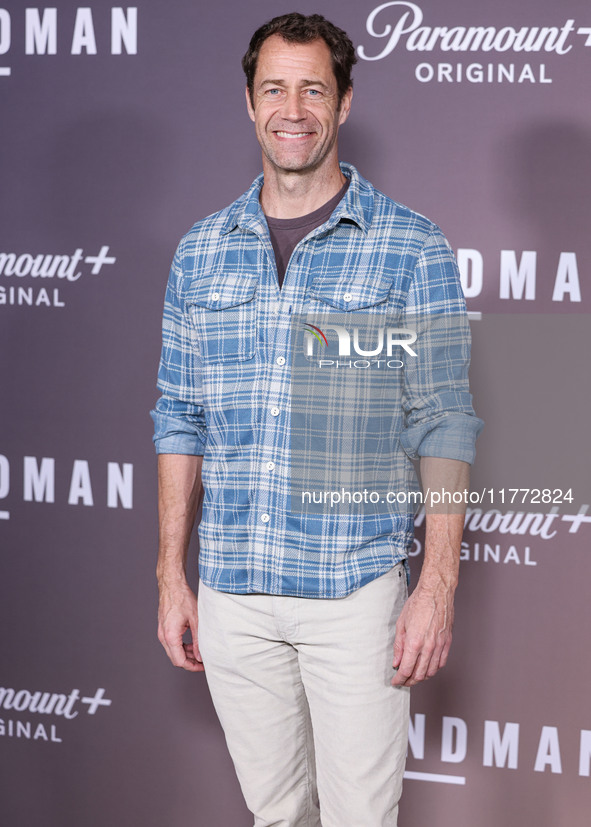 Colin Ferguson arrives at the Los Angeles Premiere Of Paramount+'s Original Series 'Landman' Season 1 held at the Paramount Theatre at Param...