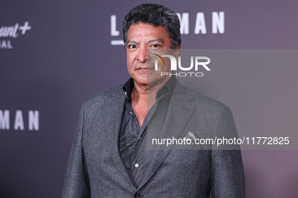 Gil Birmingham arrives at the Los Angeles Premiere Of Paramount+'s Original Series 'Landman' Season 1 held at the Paramount Theatre at Param...