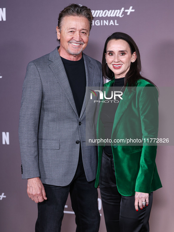 Mark Collie and wife Tammy Stewart arrive at the Los Angeles Premiere Of Paramount+'s Original Series 'Landman' Season 1 held at the Paramou...