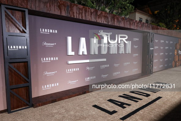 A general view of atmosphere at the Los Angeles Premiere Of Paramount+'s Original Series 'Landman' Season 1 held at the Paramount Theatre at...