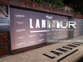 A general view of atmosphere at the Los Angeles Premiere Of Paramount+'s Original Series 'Landman' Season 1 held at the Paramount Theatre at...