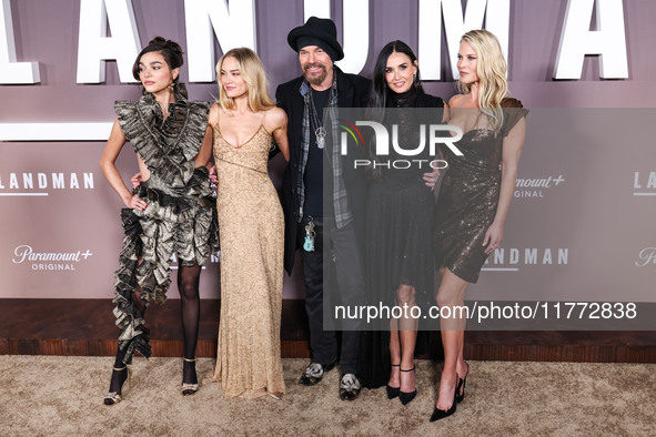 Paulina Chavez, Michelle Randolph, Billy Bob Thornton, Demi Moore and Ali Larter arrive at the Los Angeles Premiere Of Paramount+'s Original...