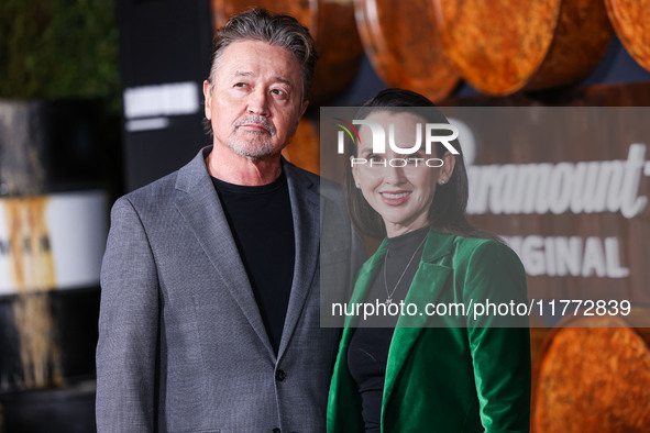 Mark Collie and wife Tammy Stewart arrive at the Los Angeles Premiere Of Paramount+'s Original Series 'Landman' Season 1 held at the Paramou...