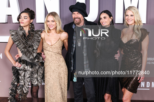 Paulina Chavez, Michelle Randolph, Billy Bob Thornton, Demi Moore and Ali Larter arrive at the Los Angeles Premiere Of Paramount+'s Original...