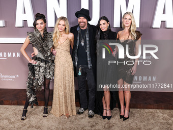 Paulina Chavez, Michelle Randolph, Billy Bob Thornton, Demi Moore and Ali Larter arrive at the Los Angeles Premiere Of Paramount+'s Original...