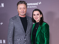 Mark Collie and wife Tammy Stewart arrive at the Los Angeles Premiere Of Paramount+'s Original Series 'Landman' Season 1 held at the Paramou...