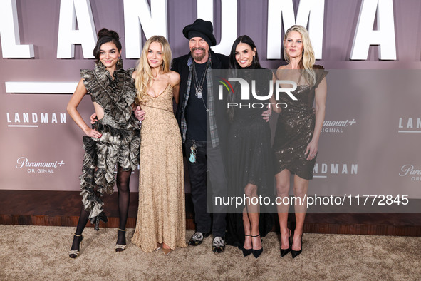 Paulina Chavez, Michelle Randolph, Billy Bob Thornton, Demi Moore and Ali Larter arrive at the Los Angeles Premiere Of Paramount+'s Original...