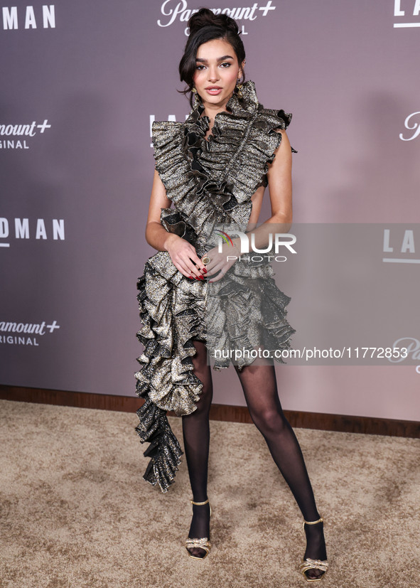 Paulina Chavez arrives at the Los Angeles Premiere Of Paramount+'s Original Series 'Landman' Season 1 held at the Paramount Theatre at Param...