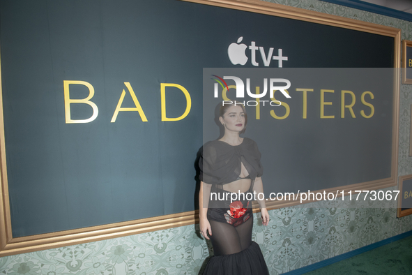 Eve Hewson attends the Apple TV+ ''Bad Sisters'' Season 2 premiere at Metrograph in New York, USA, on November 12, 2024. 