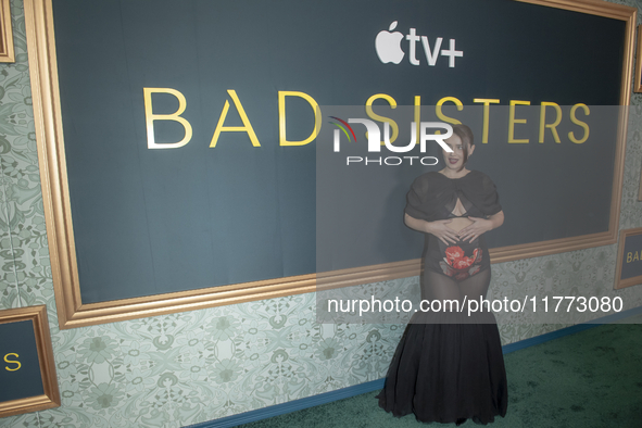 Eve Hewson attends the Apple TV+ ''Bad Sisters'' Season 2 premiere at Metrograph in New York, USA, on November 12, 2024. 