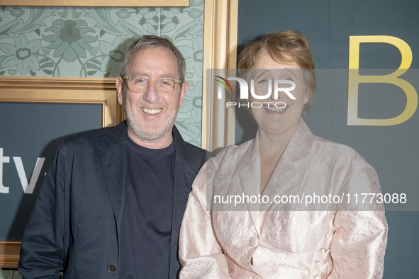 Michael Smiley and Fiona Shaw attend the Apple TV+ ''Bad Sisters'' Season 2 premiere at Metrograph in New York City, USA, on November 12, 20...