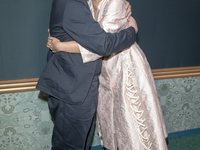 Michael Smiley and Fiona Shaw attend the Apple TV+ ''Bad Sisters'' Season 2 premiere at Metrograph in New York City, USA, on November 12, 20...