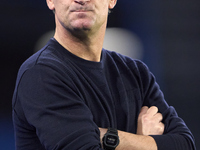 Joseba Etxeberria, Head Coach of SD Eibar, looks on before the LaLiga Hypermotion match between RC Deportivo de La Coruna and SD Eibar at Ab...