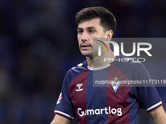 Xeber Alkain of SD Eibar looks on during the LaLiga Hypermotion match between RC Deportivo de La Coruna and SD Eibar at Abanca Riazor Stadiu...