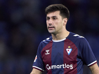 Xeber Alkain of SD Eibar looks on during the LaLiga Hypermotion match between RC Deportivo de La Coruna and SD Eibar at Abanca Riazor Stadiu...