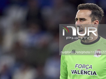 Helton Leite of RC Deportivo de La Coruna reacts during the LaLiga Hypermotion match between RC Deportivo de La Coruna and SD Eibar at Abanc...