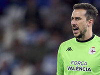 Helton Leite of RC Deportivo de La Coruna reacts during the LaLiga Hypermotion match between RC Deportivo de La Coruna and SD Eibar at Abanc...